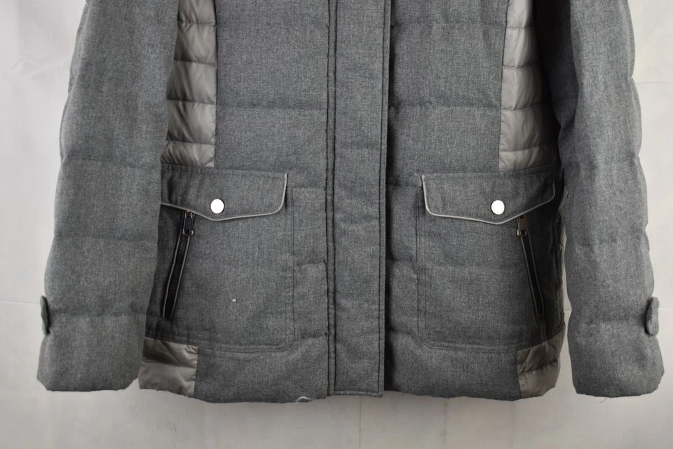 Chaqueta acolchada gris GERRY WEBER talla Uk 14 para mujer cremallera completa invierno cálida Foto 3 de 4