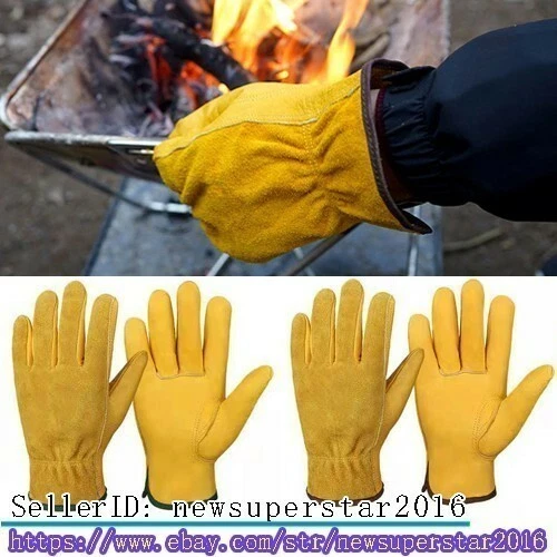 Leather Thermal insulation Gloves Anti-scald Hand Cover For Camping Picnic
Opens in a new window or