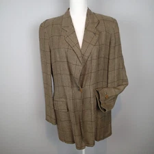 giorgio armani  BLAZER, Ladies Jacket, SZ 40 plaid  N3