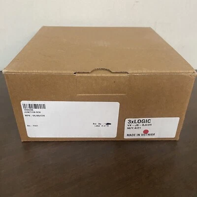 NEW 3xLOGIC VX-JB-BJC09 White Junction Mount Bracket CCTV CAMERA