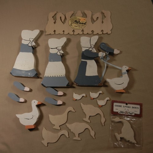 Vintage Landhaus Haube Mädchen - Landgans Holzstücke zum Basteln - gebraucht & neu