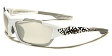 X Loop Sunglasses Mirror Lenses Wrap Around Plastic Frame Sport Baseball For Men