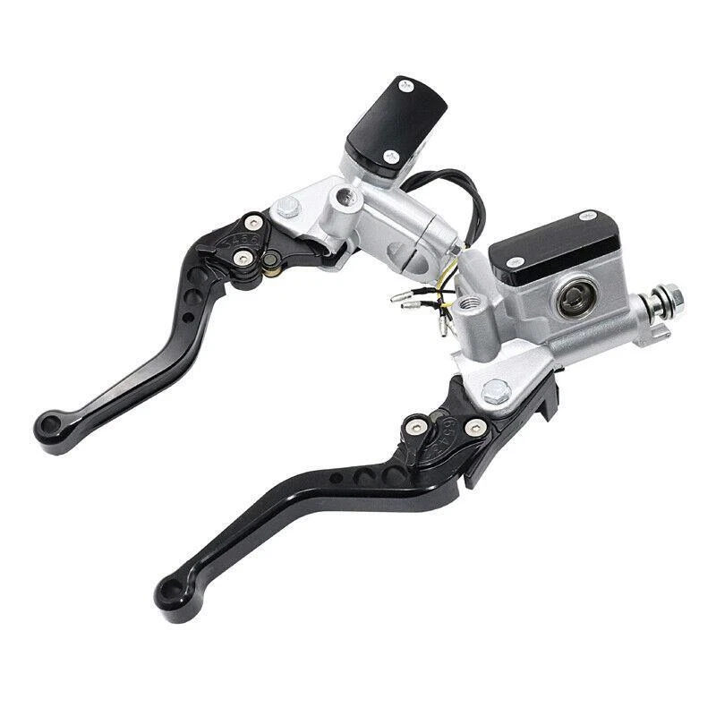 Palanca de depósito cilindro maestro embrague freno hidráulico doble 7/8" 22 mm motocicleta Foto 4 de 4