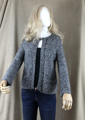 Cute Uniqlo Cardigan Cardigan Size S Grey Glitter 