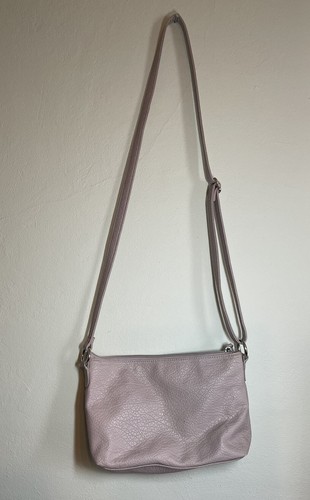 Rosetti Purple Grey Faux Leather Shoulder Bag Purse - Picture 5 of 9