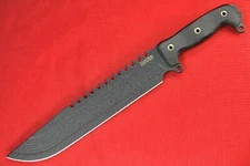 2017 Battle Saw Battle Grade .265" Black Crinkle Blade w/CBT, Black G10 Handle