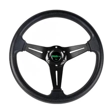 RASTP Universal Racing Steering Wheel 13.8”/350mm 6 Bolts Grip Vinyl Leath