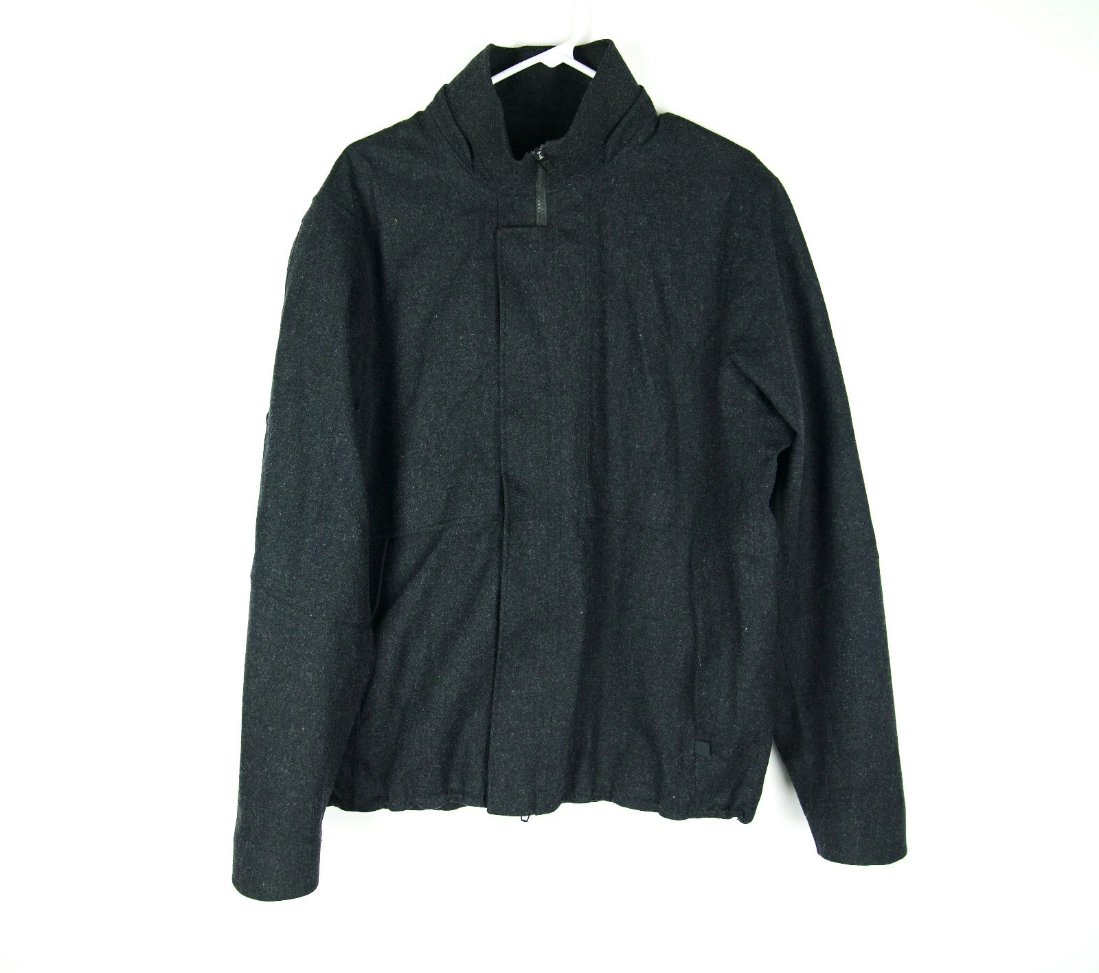 Lululemon Storm Break Rain Jacket Wool Men's Heathered Black Medium M Coat $348