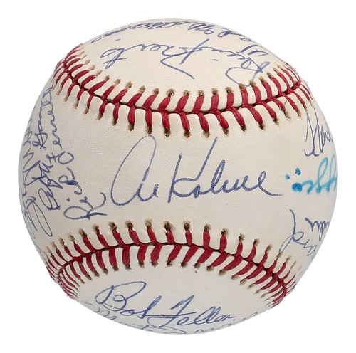 Hall of Famers Multi-Signed Baseball Hank Aaron, Ted Williams, Joe DiMaggio PSA - Picture 5 of 7