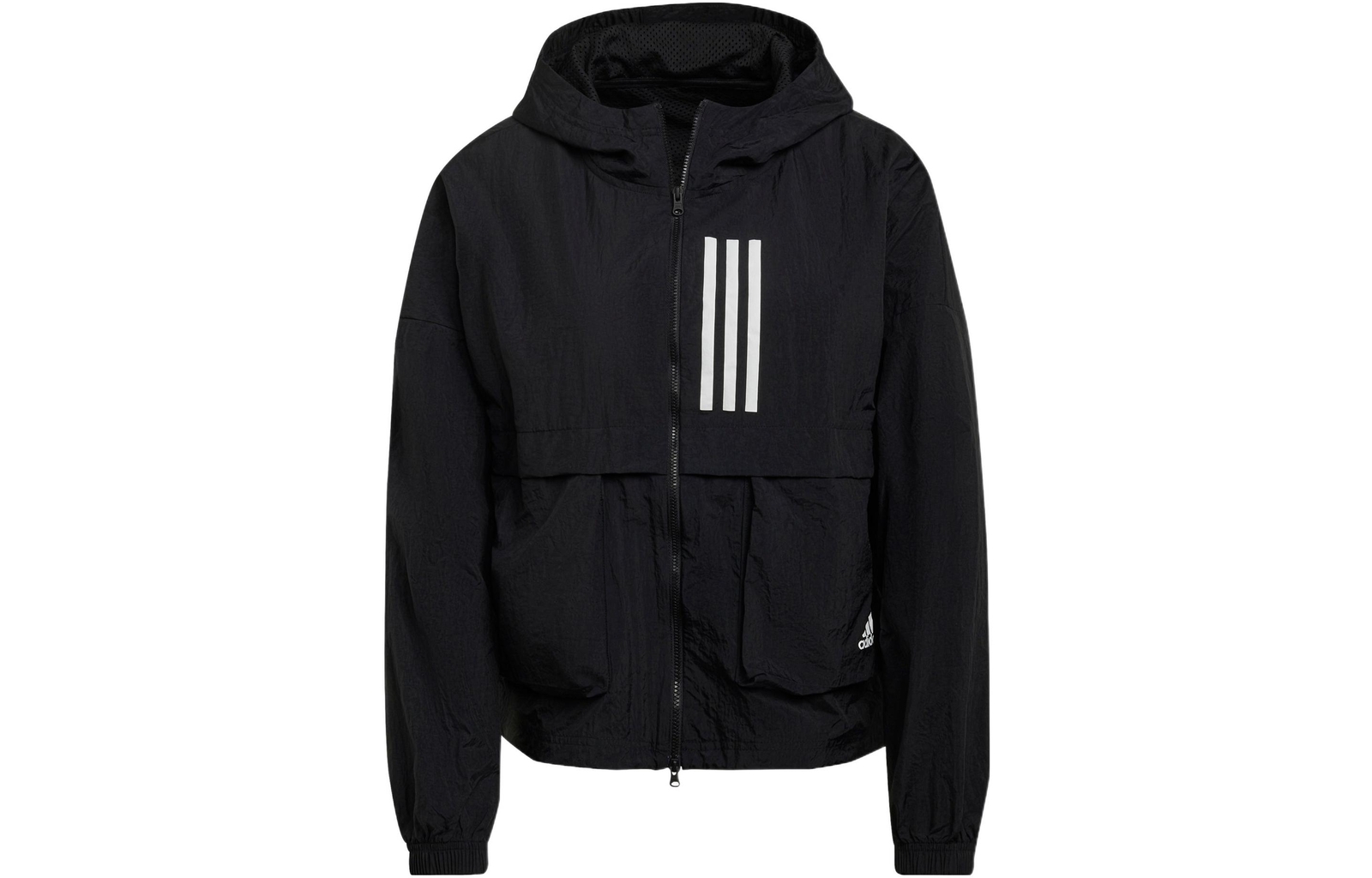 куртка с капюшоном с принтом логотипа adidas Color Block в полоску