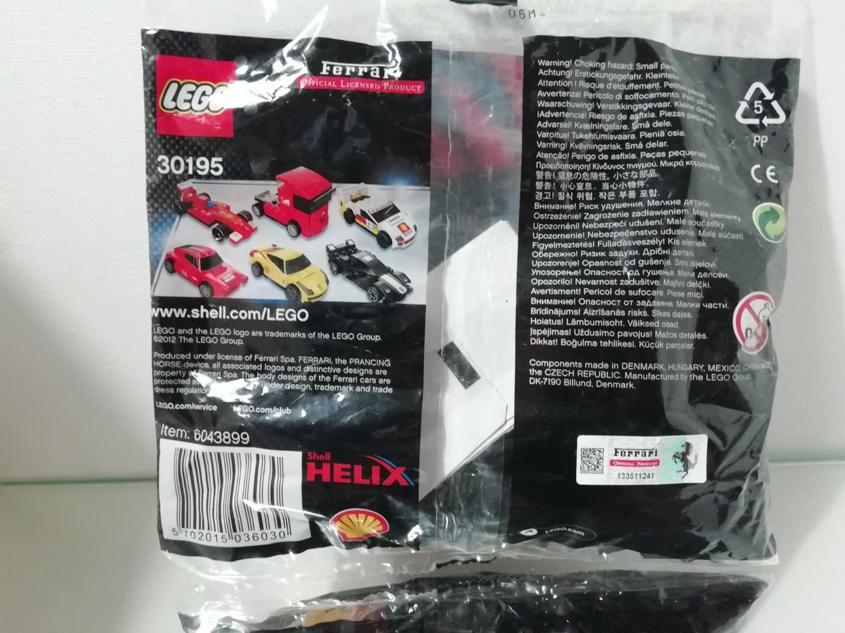 Lego 30195 Ferrari FXX Shell V-power Polybag | eBay