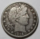 1915 D Barber Half Dollar M635