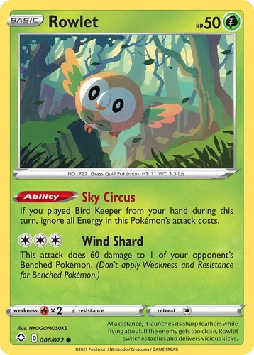 Rowlet 006/072 Shining Fates