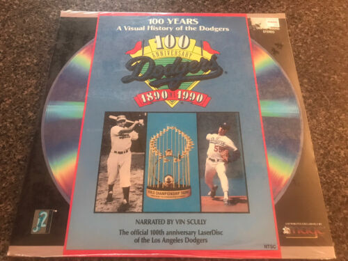 LOS ANGELES DODGERS 100 Anniversary Laser Disc LD LASERDISC NIP VIN SCULLY!