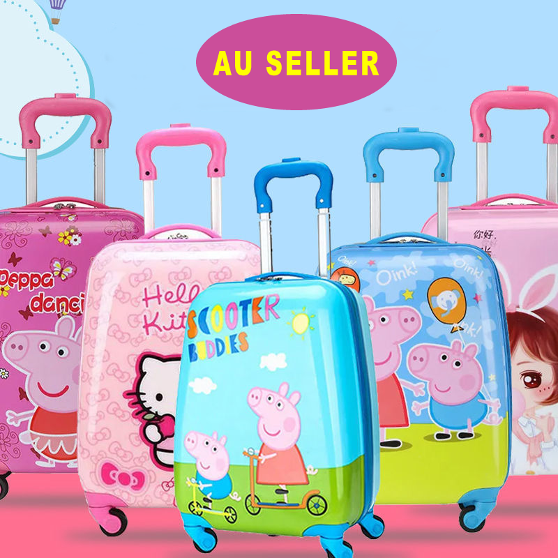 Cabin Suitcase Peppa Pig Spinner Luggage 18'' Toddler Kids Carry