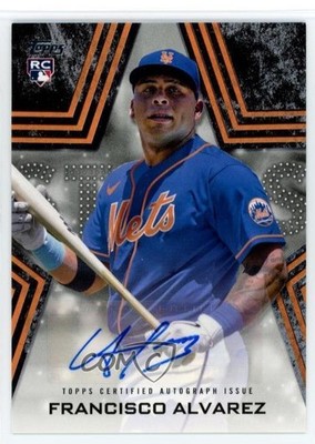 2023 Series 1 Baseball Stars Black 108/199 Francisco Alvarez Rookie Auto RC 0p5z