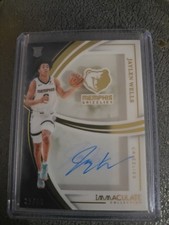 Jaylen Wells 2024-25 Panini immaculate RC Shadowbox Autographs /99 #SS-LEN