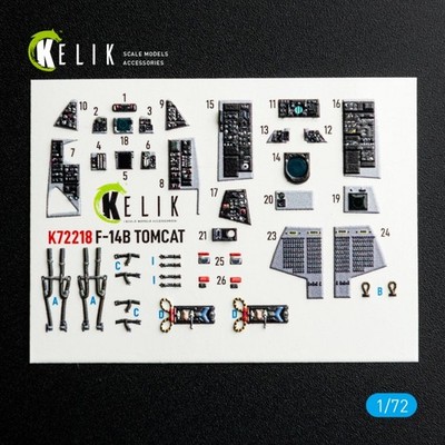 F-14B Tomcat - interior 3D (HOBBYB) / 1:72