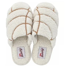 NEW HEB Bakery Cream Concha Slippers Adult Size X-Large H-E-B Pan Dulce Pantufla