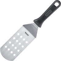 Profi-Wender/Grill-Spachtel, Gewinkelt, Flexibel, Gelocht, Klingenmaß: 7,5 X 15