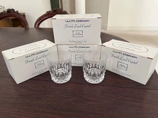 Set of 8 W. M Dalton 24% French Lead Crystal Old Fashioned Glasses #5 w/ Boxes