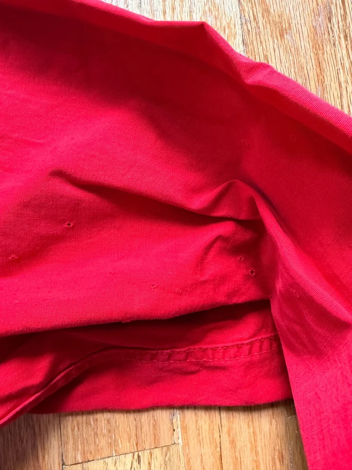 Винтажный красный Harrington куртка США сделано средний, квадратный - Изображение 3 из 4