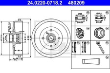 Tambour de frein Skoda FAVORIT