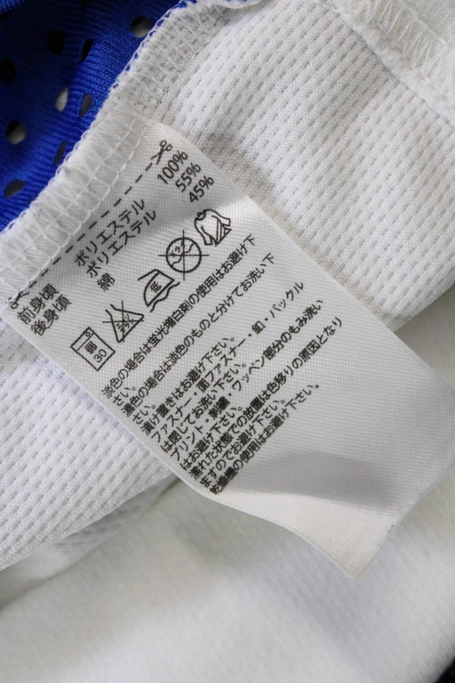 Adidas by Stella McCartney Mujer Cuello Redondo Perforado Top Blanco Azul Pequeño Foto 4 de 4