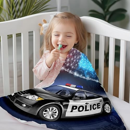 Manta de coche de policía para niños niños pequeños, vehículo de policía 40*50 color 06 - Imagen 3 de 7