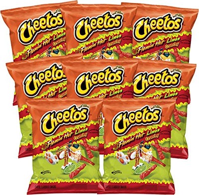 Cheetos Flamin Hot Limon, 2 ounce bags (Pack of 8) 