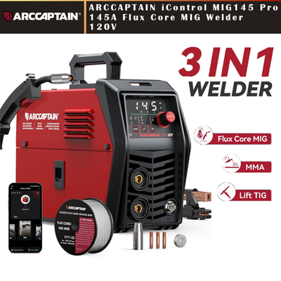#ad 2026 Arccaptain icontrol MlG145 Pro Portable 3 in 1 Welder Machine with Synergy $229.99
