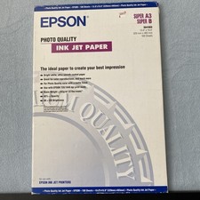 Epson Photo Quality Ink Jet Paper A3/B 13x19" 100 Sheets Open Box