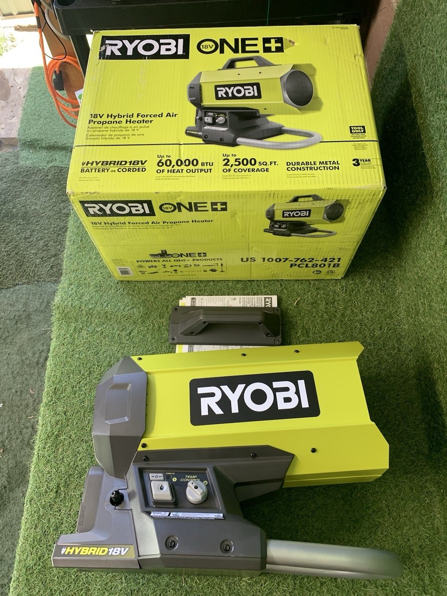 Ryobi Battery Operated Ryobi Forced Air Propane Heater Ryobi 18