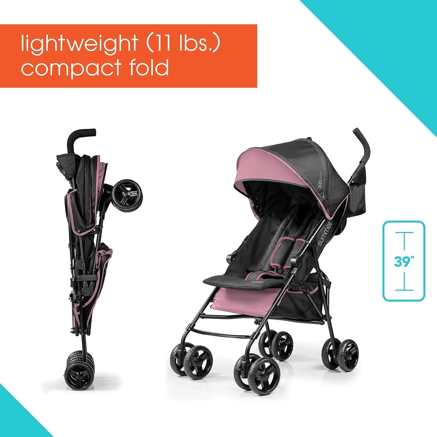 Home Baby Convenience Stroller Lightweight Stroller W/ Compact Fold Strong New
