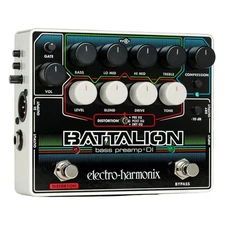 Electro Harmonix BATTALION Bass Preamp and DI Effects Pedal TONE