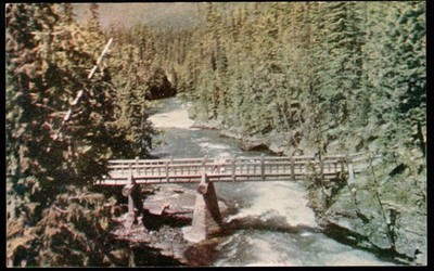 Postcard McDonald River Empties into Lake McDonald, Glacier National Park, MT