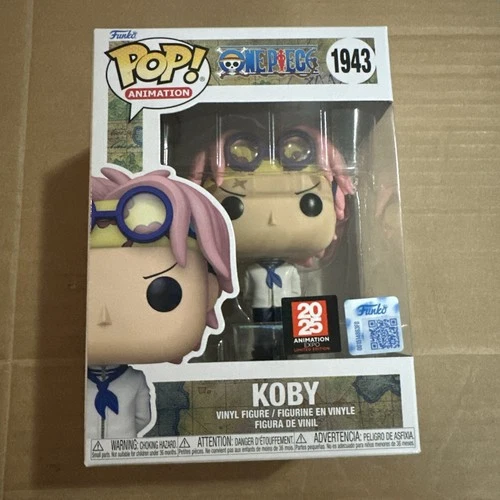 Funko POP! One Piece Koby 1943 Anime Expo Shared Sticker Exc 2025 W/ Protector