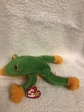 Ty Beanie Baby Smoochy The Frog 1997 Retro Retired Plush Toy Collectible 
