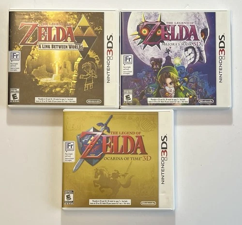 Legend Of Zelda Nintendo 3DS Lot - Majoras, OOT, Between Worlds - Nice!