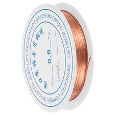 1pcs Craft Wire Beading Copper Wires for Jewelry Production Red Bronze -0.6mm