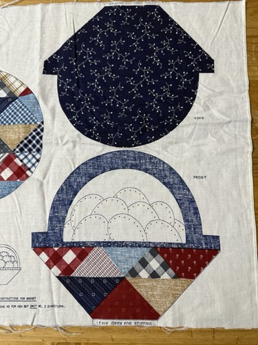 Vintage Fabric Chicken Cut Sew Panel Pillow 1980s - Picture 5 of 9