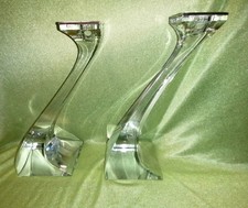 2 Kristall Leuchter mit Silbermontur (925 Feinsilber)  um 1889 "MEISTERL. DSIGN"