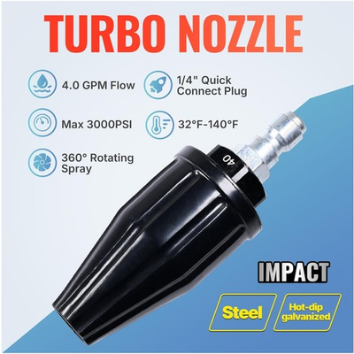 #ad Turbo Nozzle 3500 PSI Quick Connect Greenworks Compatible $35.19