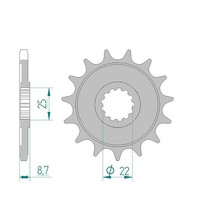 Afam Ritzel #525 17 ZäHne (FüR: Kawasaki Z 900 ABS ZR900F 20-24 )