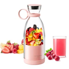 Asa Vea Portable Blender Mini Smoothie Shake 11oz USB Rechargeable Pink