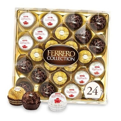 Ferrero Collection, Premium Hazelnut, Dark 24 Count (Pack of 1) Assorted