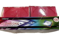 Inland 92 CD DVD Blu Ray Video Game Multi Colored Slim Line Jewel Cases