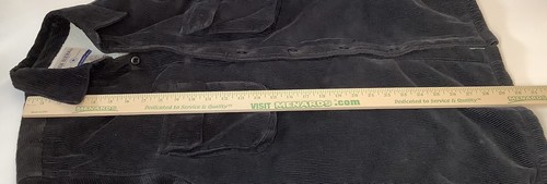 High Sierra Jacket Men’s M Black corduroy Sherpa Lined Button Up Shirt Shacket - Picture 5 of 7