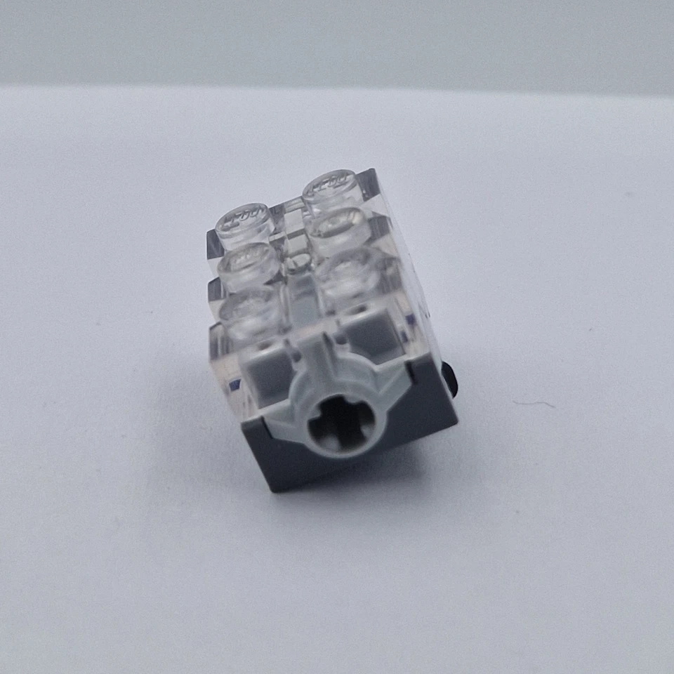 Lego 1x Lichtstein Leuchtstein orange light brick 54930c02 transparent klar - Bild 3 von 3