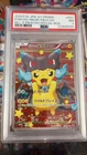 2016 POKEMON JPN XY PROMO MEGA CHARIZARD #207 PONCHO WEARING PIKACHU PSA 7